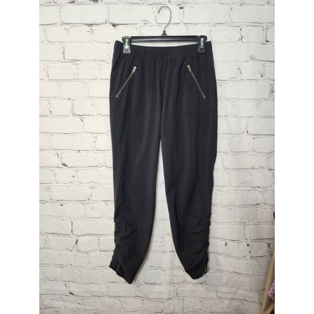 Athleta Black Cropped Jogger Pants with Zip Pockets